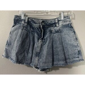 Urban Outfitters Denim Skort Pleated Size 26 Mini Skirt